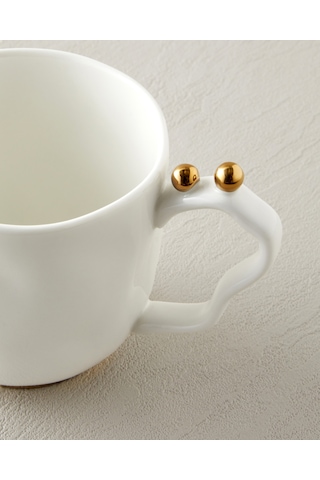 English Home Golden Gleam Porselen Kupa 440 Ml Beyaz-gold Beyaz-gold