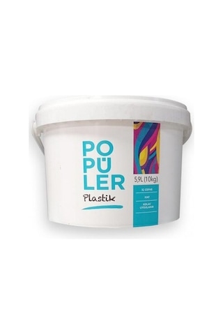 Popüler Plastik İç Cephe Boyası 10 Kg Yeni Ambalaj