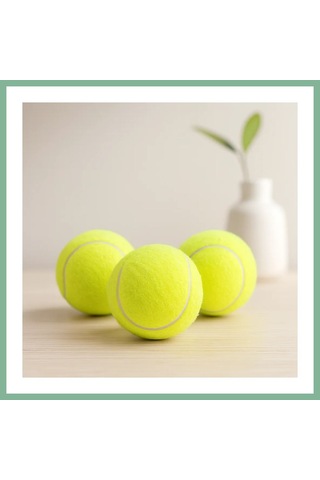 Bşkvirgo 3'lü Tenis Kort Topu - Poşetli Kartela Ambalaj Bsk2026