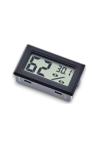 Mini Lcd Dijital Elektronik Siyah Termometre Higrometre Sıcaklık Nem Ölçer Kablosuz Diğer