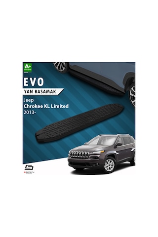 S-dizayn Jeep Cherokee Kl Evo Siyah Yan Basamak 173 Cm 2013 Üzeri