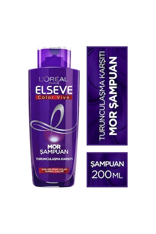 Elseve Turunculaşma Karşıtı Mor Şampuan 200 ML + Excellence Cool Creme Saç Boyası 7.11 Ekstra Küllü Kumral