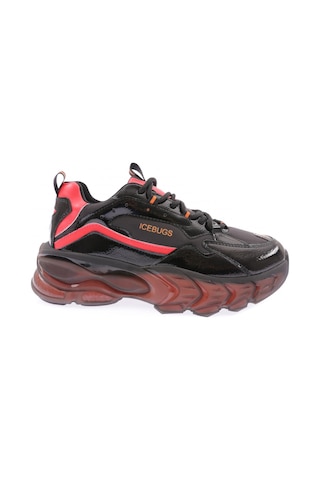 Dgn 70150-22y Kadın Bağcıklı Mega Kalın Taban Sneakers Ayakkabı 70150-2027-R1605 Siyah - Kırmızı