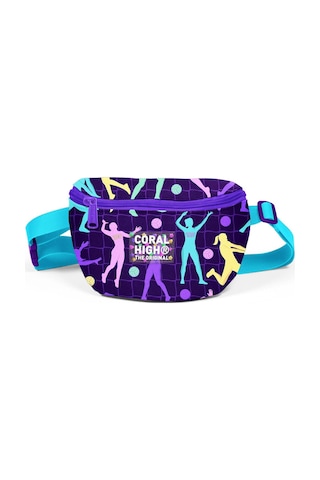 Coral High Mor Voleybol Desenli Bel Çantası 11544 Mor