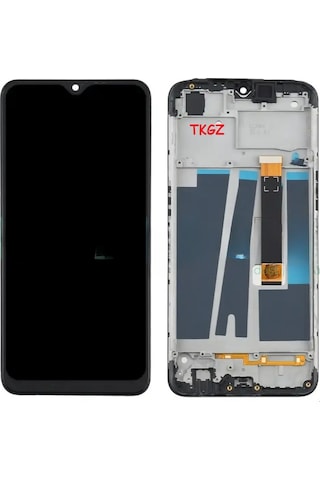 Tkgz - Oppo A9 2020 Uyumlu Lcd Ekran Dokunmatik Service - Pack - Full Çıtalı