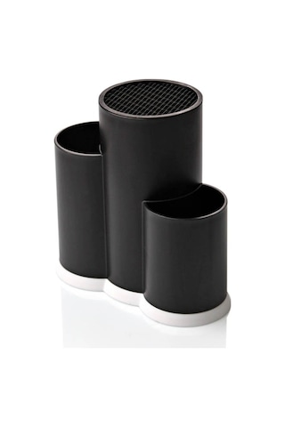 Periboia 3 Bölmeli Kaşıklık - Şef Bıçaklık Standı Çok Renkli