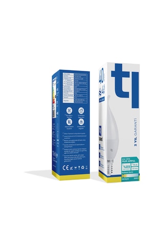 Redeem C37A E14 Mum Ampul, Titreşimsiz, Göz Konforu, 494 Lümen, Ilık Beyaz, 3000 Kelvin
