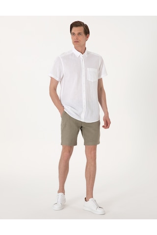 Pierre Cardin Erkek Haki Şort / Bermuda 50301780-vr027 Haki