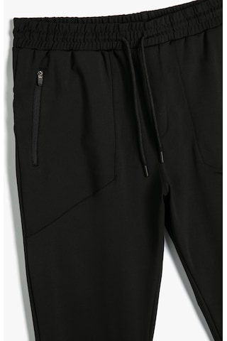 Koton Jogger Eşofman Altı Beli Bağcıklı Fermuar Cepli Siyah 4sam40045nk 4SAM40045NK999 Siyah