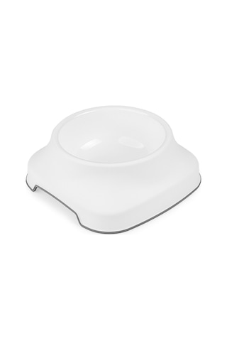 Pribor Kedi Köpek Mama Ve Su Kabı 2 Lt Silikon Kaydırmaz Taban Beyaz