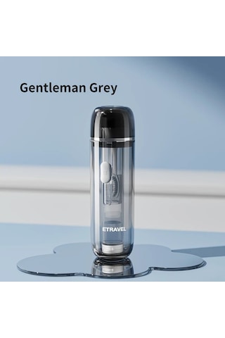 Techbloom Portable Gray Katlanabilir Seyahat Dis Fircasi Seti Ortodontik Dis Fircasi Dis Macunu Ve Bardakli Otel Kiti 11.8x5cm Çift Kişilik