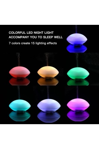 Novahub Beyaz Mini Kabuk Dizaynı Ultrasonik Aroma Difüzör, 80ml, 2.4mhz, Usb Pratik, 7/8 Oz, Kullanıcı İyi