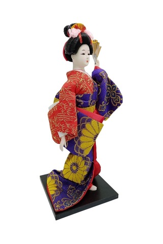 Japon Kimonolu Geyşa Bebek Kabuki Biblo 30 Cm No.9 Anime