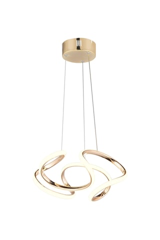 Ld 016 Topsuz Model Gold 3 Renkli Salon Ve Oturma Odası İçin İdeal Alüminyum Avize, 35x70 Gold