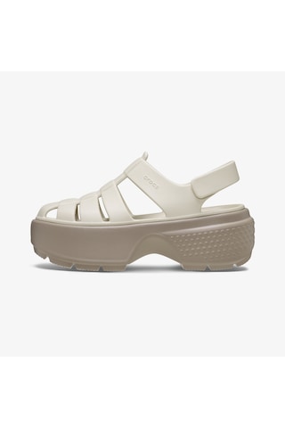 Crocs Stomp Fisherman Kadın Bej Sandalet 209938 Bej
