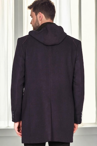 Plt9335 Dewberry Erkek Palto-desenli Lacivert Desenli Lacivert