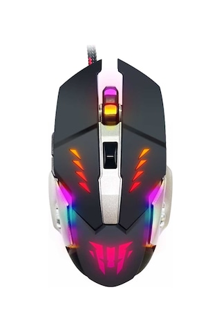 Polosmart PGS303 Kablolu RGB Optik Oyuncu Mouse + Mouse Pad