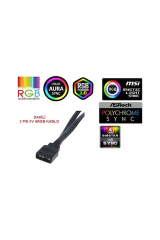 Frisby FCL-F1274C 4x120 MM ARGB 4'lü Fan Seti Kit RGB Kasa Fanı