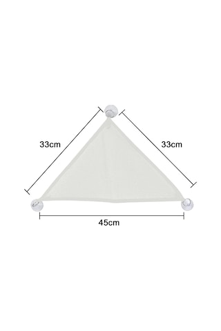 Jeehugo Küçük Sürüngenler İçin Üçgen Ağ Desenli Açık Havalandırmalı Yatak, 3 Emme Çubuğuyla Kolay Kurulum, Dayanıklı Beyaz Kumaş, 2 Adet