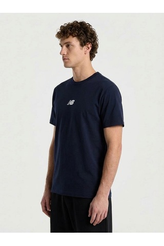 New Balance Nb Lifestyle Men Tshirt Erkek Lacivert T-shirt - Mnt1642