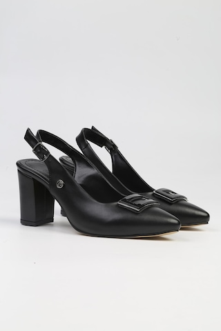 Pierre Cardin Pc-53113- 3592 Siyah Cilkadın Topuklu Ayakkabı 001
