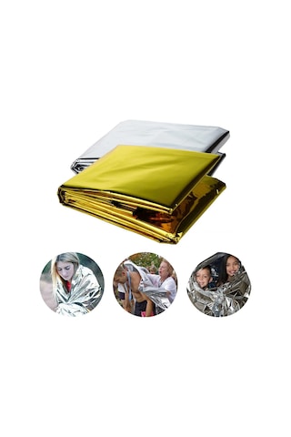 Sunup Soğuk Ve Sıcak Tutan Çift Taraflı Gold Acil Durum Battaniyesi