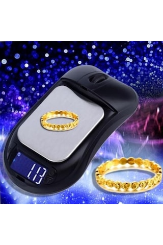 Mouse Şeklinde Mini Dijital Hassas Tartı Cep Terazi 200/0.01g