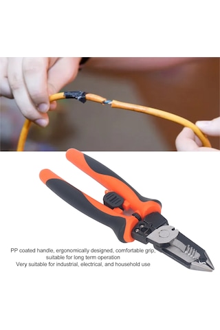 Honmex 7 Fonksiyonlu Elektrikçi Testere: Kablo Soyma, Presleme Ve Kesme İşleri İçin Çelik Vidalama Ve Kesme Aracı