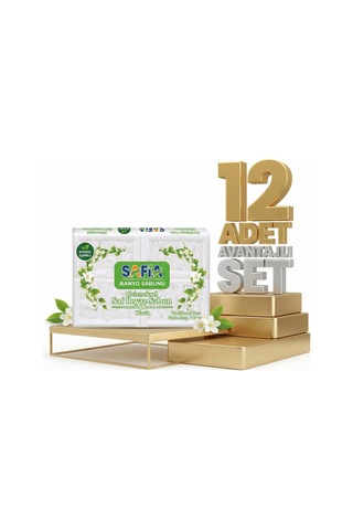 Safia Beyaz Banyo Sabunu 12x600 Gr Diğer