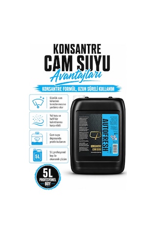 Araç Konsantre Cam Suyu 5 Lt Sünger