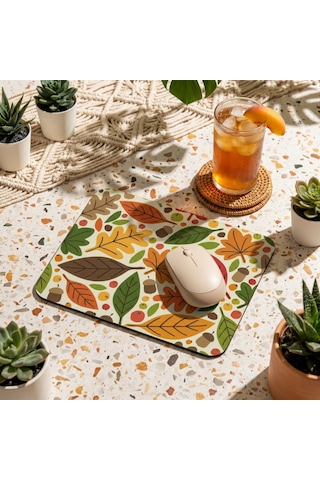 Tabloe Boho Stil Özel Renkli Mouse Pad - 23x19 Cm - Kaydırmaz Tabanlı Kaliteli Mousepad Çok Renkli