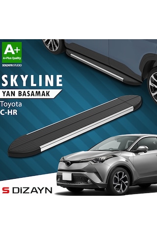 S-dizayn Toyota C-hr Skyline Krom Yan Basamak 173 Cm 2016-2023 A+ Kalite