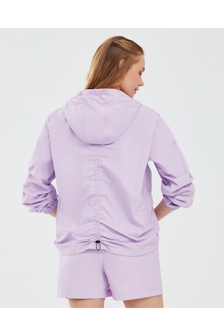 Skechers Micro Collection W Hooded Jacket Kadın Mor Fermuarlı Eşofman Üstü S241094-505