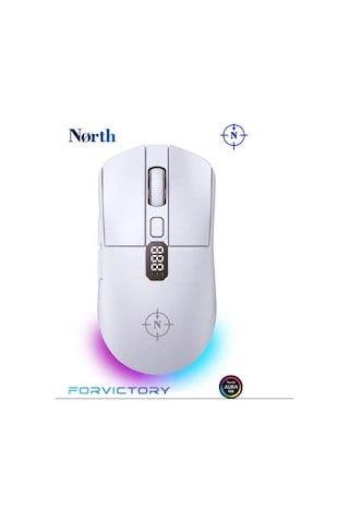 North Odin Pro Wl Beyaz 26k Dpı 750 Ips 70g Ultralight Rgb Kablosuz Gaming Mouse Diğer