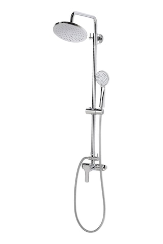 Beliani Silver Mikser Duş Seti,yağmur Başlıklı Şık Ve Dayanıklı Duş Sistemi Gri Kod 004085