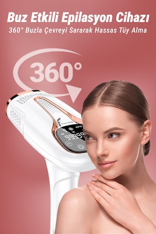 VeryFit Ipl Buz Lazer Epilasyon 999.999 Atım Otomatik Manuel Dokunmatik Ekran Ağrısız Epilatör