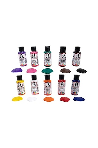 Südor Mona Lisa Akrilik Boya Seti 10 X 40ml Fırça Hediyeli 0,15 L