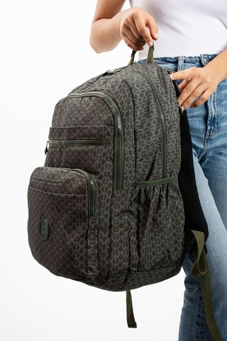 Ultra Hafif Çok Cepli Su Geçirmez Okul Çantası Laptop, Notebook, Okul, Spor, Seyahat Haki 571-11b-9 Haki