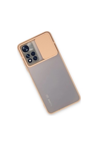 Newface Xiaomi Redmi Note 11 Pro Plus 5g Kılıf Palm Buzlu Kamera Sürgülü Silikon Semeglbl - 66 - Pembe