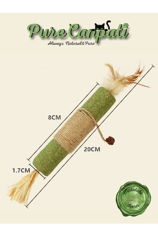 Purecanpati Matatabi & Catnip Kedi Oyuncağı Doğal Oyuncak& Diş Kaşıyıcı