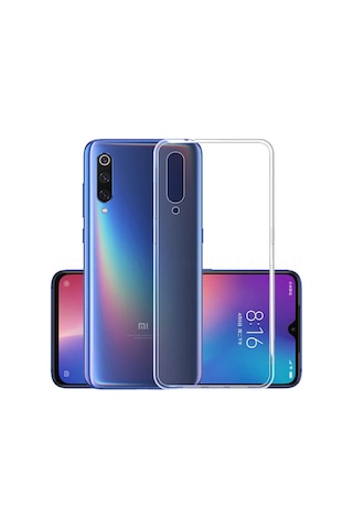 Xiaomi Mi 9 Se Kılıf Zore Süper Silikon Kapak Renksiz