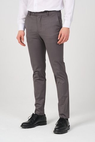 Slim Fit Erkek Kumaş Pantolon Gri