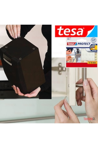 Tesa alman Markası Ses Ve Kaydırma Önleyici Silikon Damla Taban Siyah