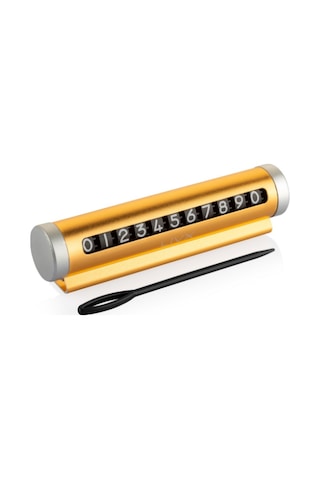 LivX Alüminyum Kasa Çevirmeli Araç Park Telefon Numaratör