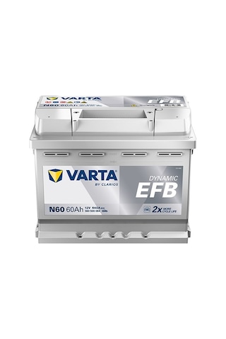 Varta N60 12v 60 Ah 640a Dynamıc Slı Start-stop Efb Akü Üretim Yılı: 2026