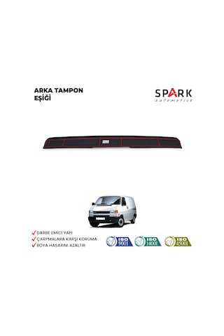 Volkswagen Transporter T4 1995-2003- Yıl Aralığı Uyumlu Arka Tampon Eşiği Mat Siyah
