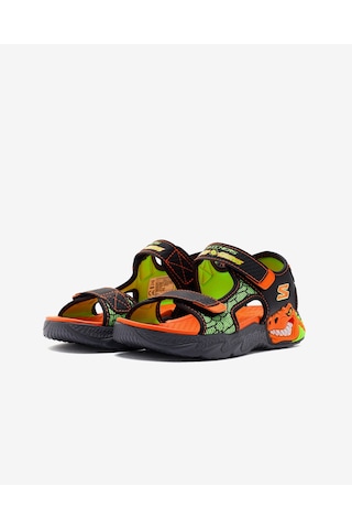 Skechers Creature - Splash Büyük Erkek Çocuk Siyah Işıklı Sandalet 400614l Bkor Siyah
