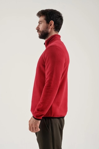 Exuma Men Haf Zip Polar Kırmızı