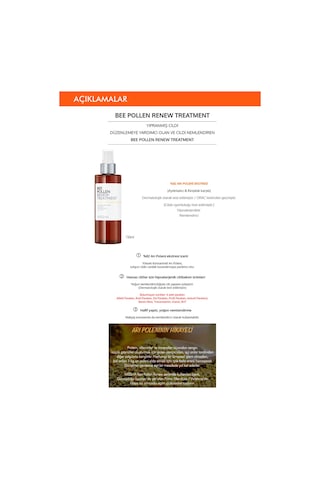 Missha Bee Pollen Renew Treatment Arı Poleni İçeren Yoğun Besleyici & Nemlendirici Sprey Mist 150 ML