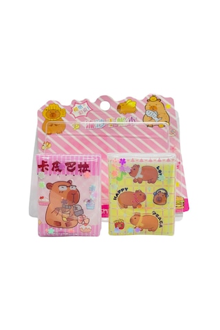 Capybara Mini Sulu Sticker Defter 2'li Diğer